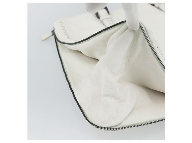 Borsa BOTTEGA VENETA in pelle bianca Auth mr2777V Bianco - vista 17