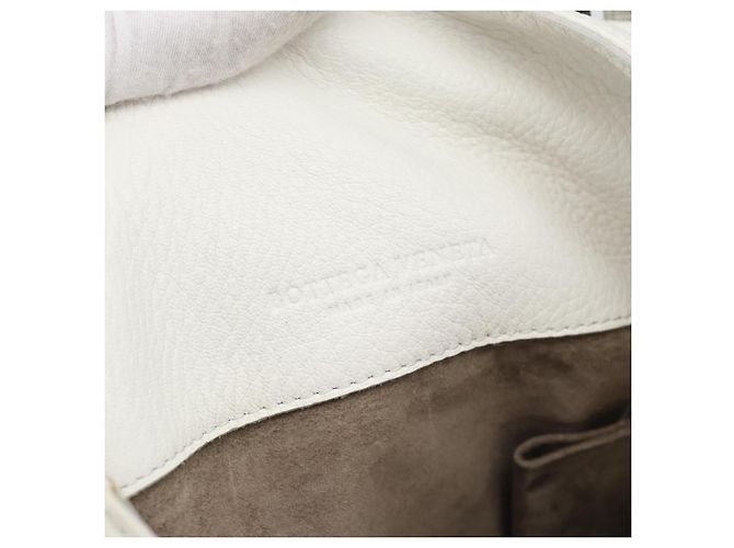Borsa BOTTEGA VENETA in pelle bianca Auth mr2777V Bianco - vista 18