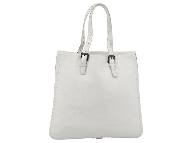 Borsa BOTTEGA VENETA in pelle bianca Auth mr2777V Bianco - vista 2