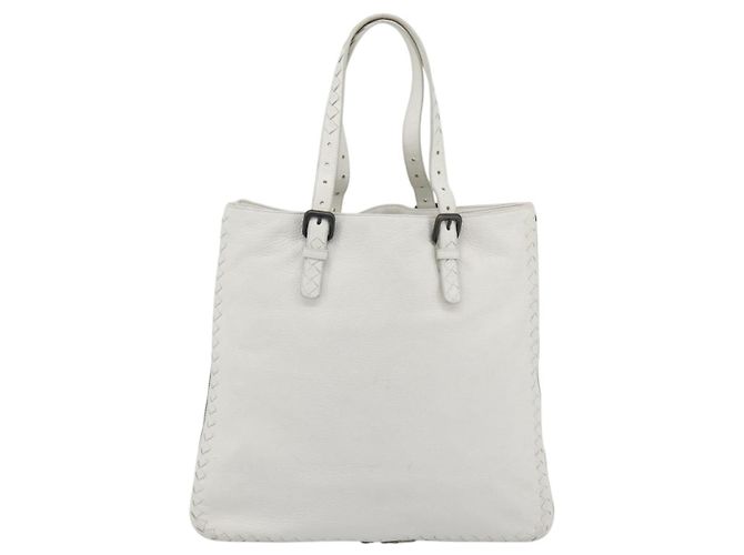Borsa BOTTEGA VENETA in pelle bianca Auth mr2777V Bianco - vista 3