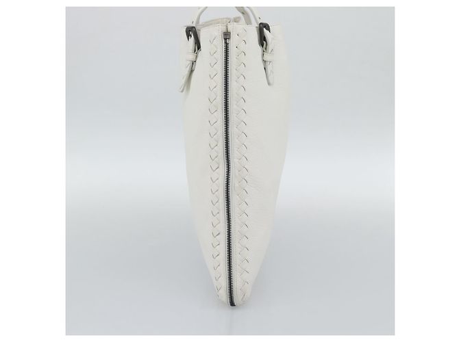 Borsa BOTTEGA VENETA in pelle bianca Auth mr2777V Bianco - vista 4