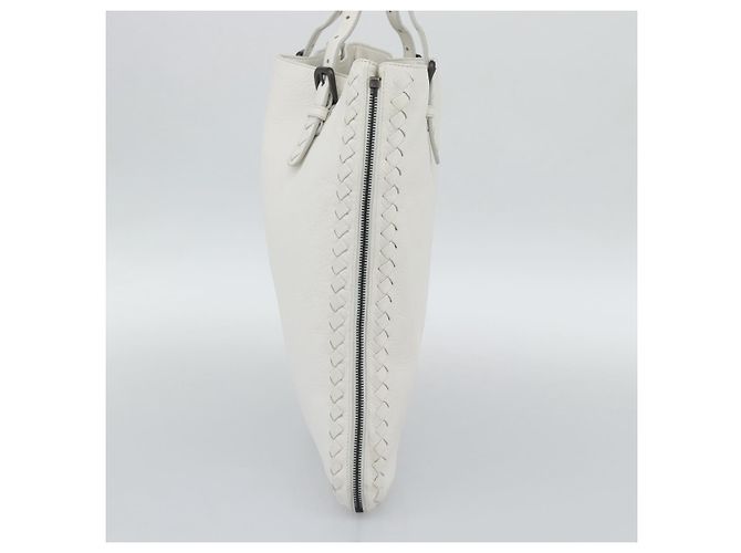 Borsa BOTTEGA VENETA in pelle bianca Auth mr2777V Bianco - vista 5