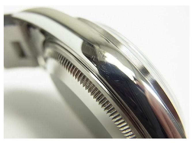 ROLEX Oyster PERPETUAL date black Ref.15200 K series Uomo Argento - vista 12