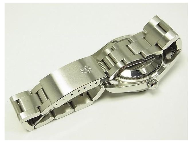 ROLEX Oyster PERPETUAL date black Ref.15200 K series Uomo Argento - vista 13