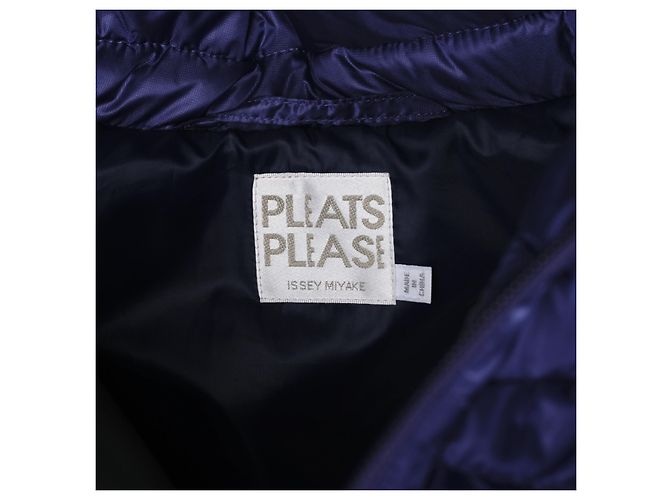 Giacca con Imbottitura Down Pleats Please Issey Miyake Blu - vista 6