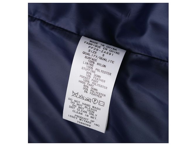 Giacca con Imbottitura Down Pleats Please Issey Miyake Blu - vista 7