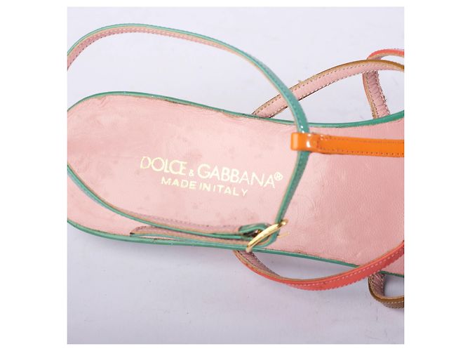 Dolce & Gabbana Multicolor Strap Sandals with Low Kitten Heel Multiple colors - view 5