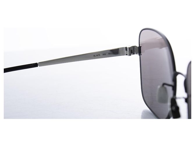 Saint Laurent, Occhiali da sole neri oversize Nero - vista 7