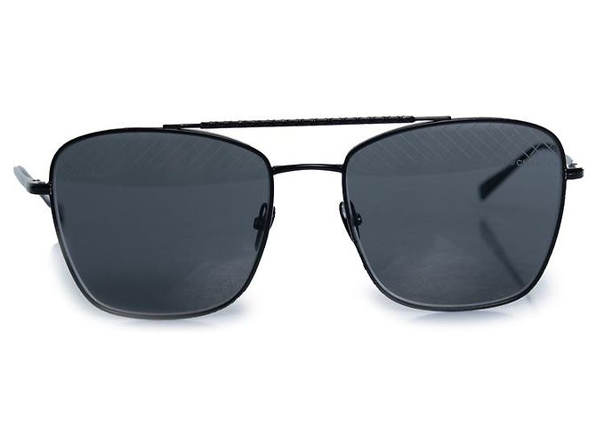 Chanel, Schwarze Aviator-Sonnenbrille mit Muster - Ansicht 2