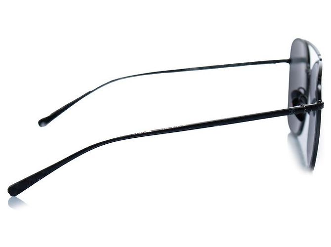Chanel, Schwarze Aviator-Sonnenbrille mit Muster - Ansicht 5
