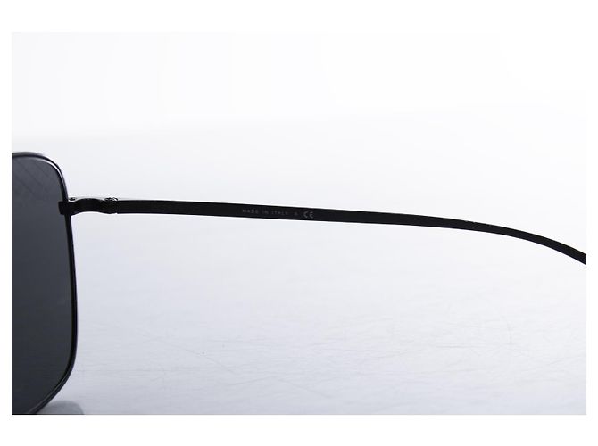 Chanel, Schwarze Aviator-Sonnenbrille mit Muster - Ansicht 9