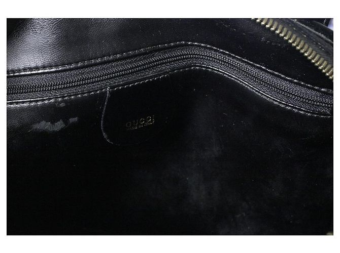 Bamboo Gucci, borsa in bambù in pelle lucida nera Nero - vista 7