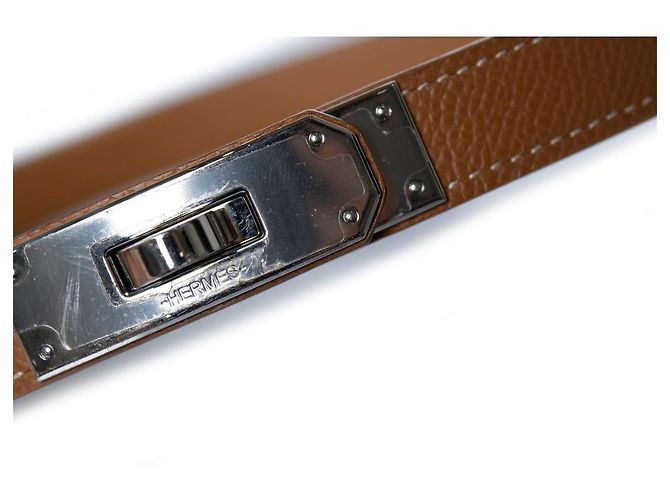 Hermès Hermes, Kelly mit Gürtel aus Epsom braun - Ansicht 5