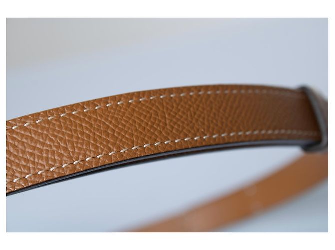 Hermès Hermes, Kelly mit Gürtel aus Epsom braun - Ansicht 7