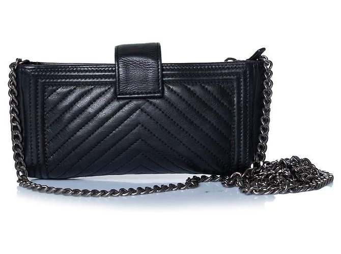 Chanel, Le boy chevron funda para teléfono Negro - vista 2