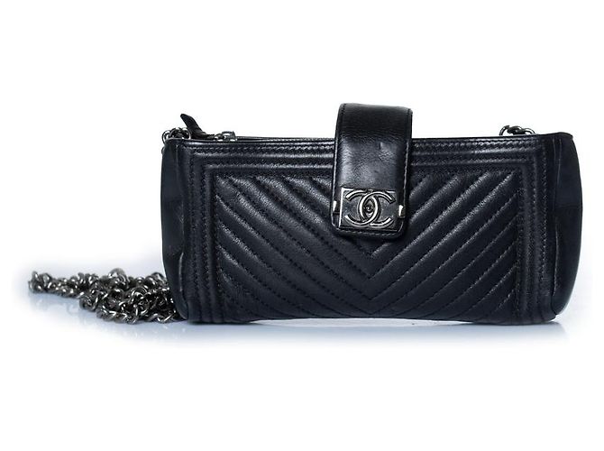 Chanel, Le boy chevron funda para teléfono Negro - vista 5