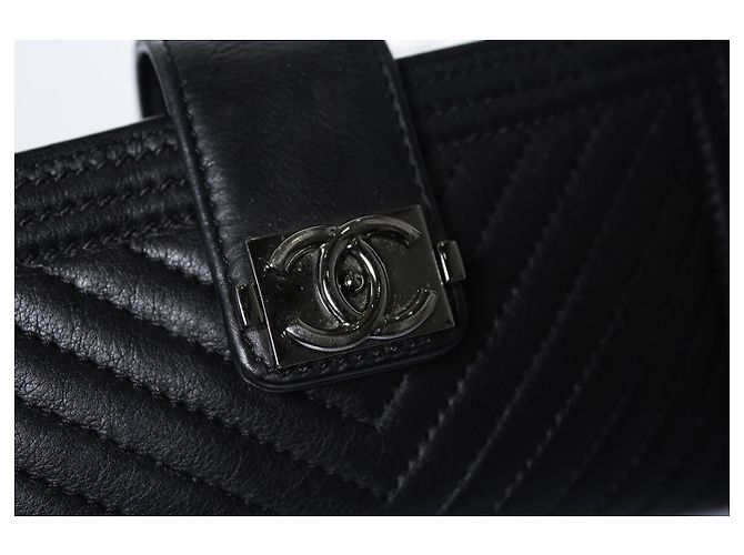 Chanel, Le boy chevron funda para teléfono Negro - vista 9