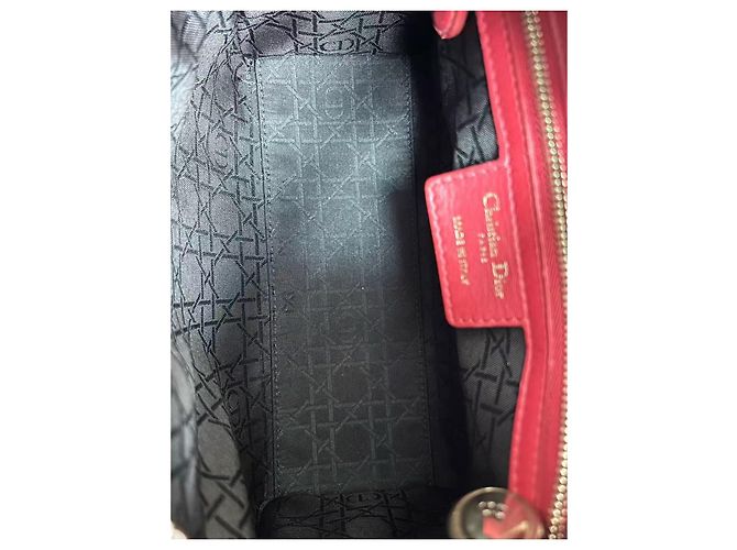 Dior Mini borsa Lady Dior in pelle rossa Rosso - vista 6