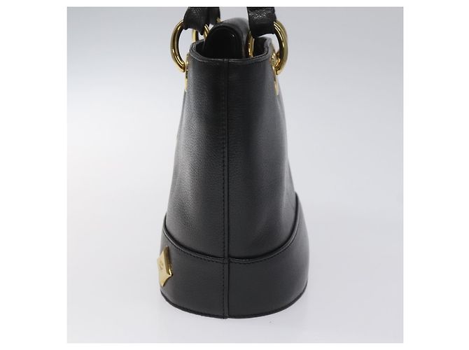 MCM Vintage Leather Nero - vista 4