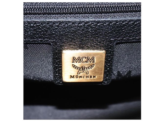 MCM Vintage Leather Nero - vista 6