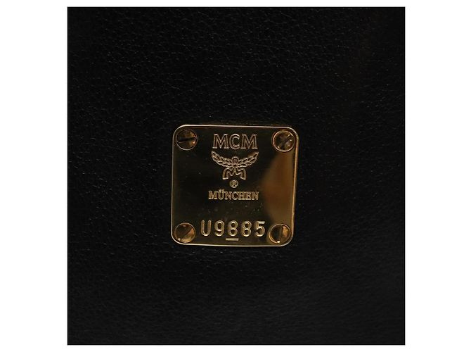MCM Vintage Leather Nero - vista 7