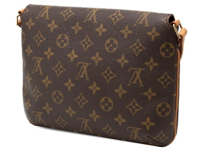 Borsa a Spalla Louis Vuitton Monogram Musette Tango Marrone - vista 2