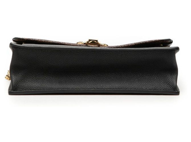 Borsa a Spalla Louis Vuitton Damier Portefeuille Vavin Chain Marrone Nero - vista 3