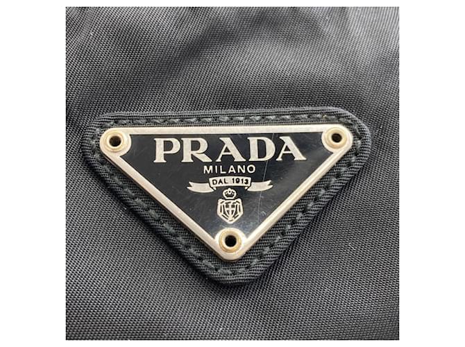 Borsa Tote Prada in nylon nero - vista 12