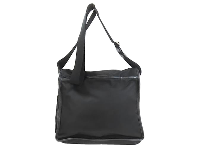 Borsa a Spalla Prada V166 Logo Hardware Nero - vista 2