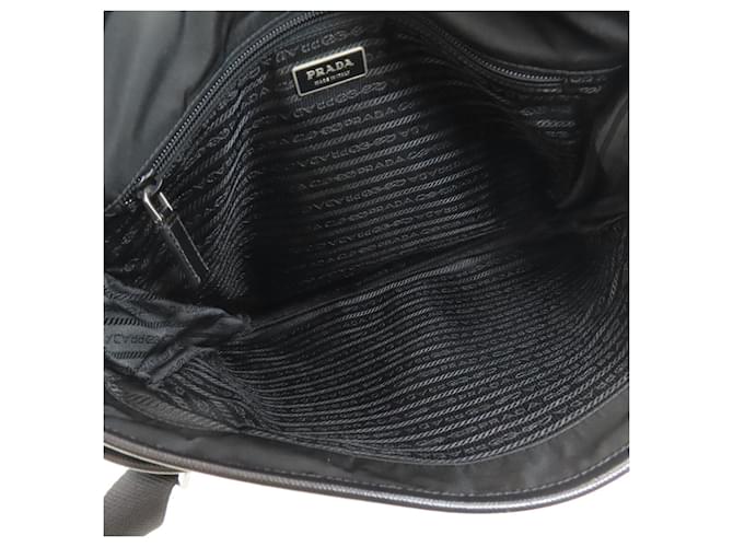 Borsa a Spalla Prada V166 Logo Hardware Nero - vista 5