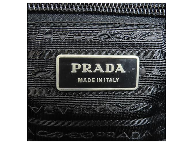 Borsa a Spalla Prada V166 Logo Hardware Nero - vista 6