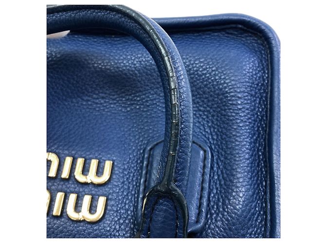 Borsa 2-Way Miu Miu Arcadi Blu - vista 15