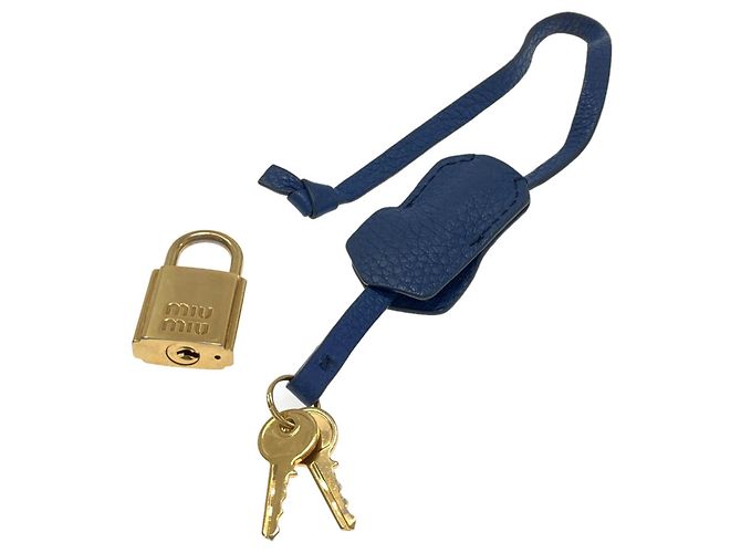 Borsa 2-Way Miu Miu Arcadi Blu - vista 8