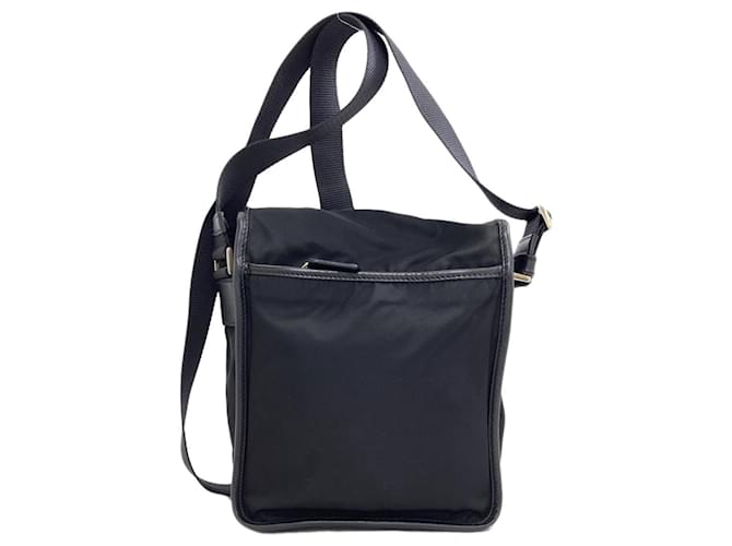 Borsa a tracolla in nylon nero Prada - vista 2