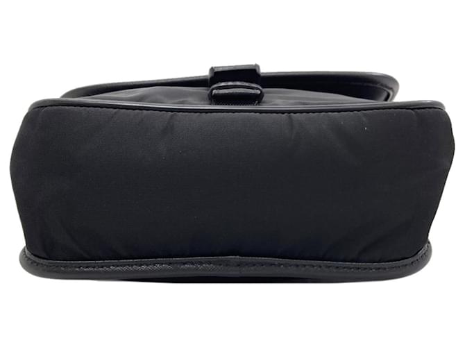 Borsa a tracolla in nylon nero Prada - vista 4