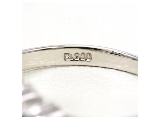 Autre Marque Anello a fascia in platino con diamante - vista 4