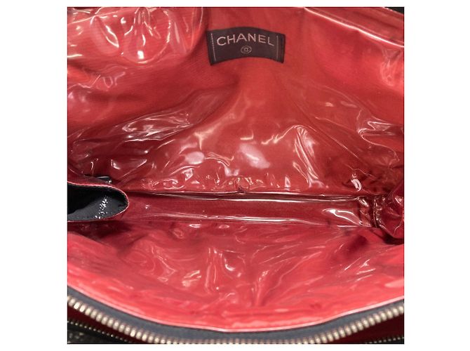Borsa a mano in nylon Chanel Travel Line Nero - vista 5