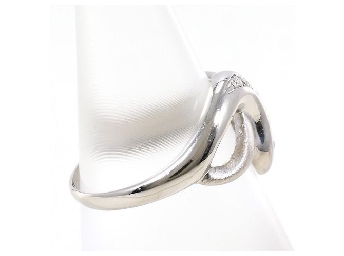 Autre Marque PT850 Platinring mit Diamant - Ansicht 3