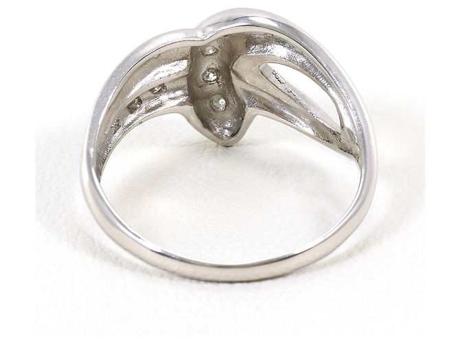 Autre Marque PT850 Platinring mit Diamant - Ansicht 4