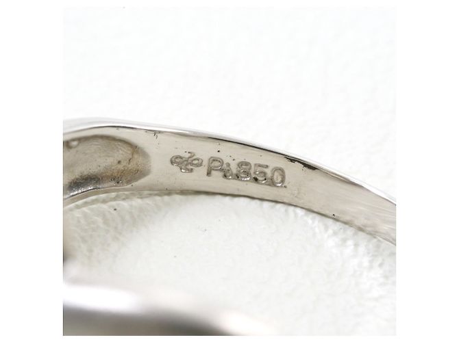 Autre Marque PT850 Platinring mit Diamant - Ansicht 5
