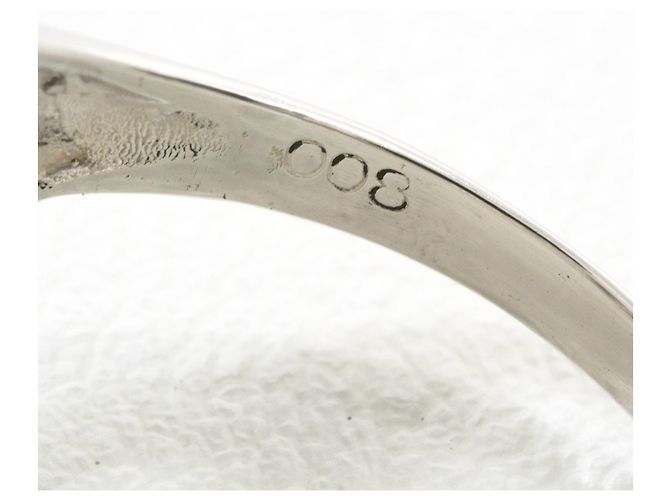 Autre Marque PT850 Platinring mit Diamant - Ansicht 6