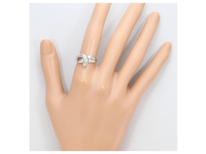 Autre Marque PT850 Platinring mit Diamant - Ansicht 7