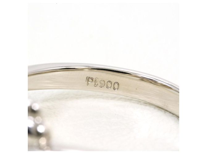 Autre Marque Anello a fascia in platino con diamante - vista 5