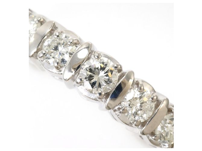 Autre Marque PT900 Platinring mit Diamant - Ansicht 2