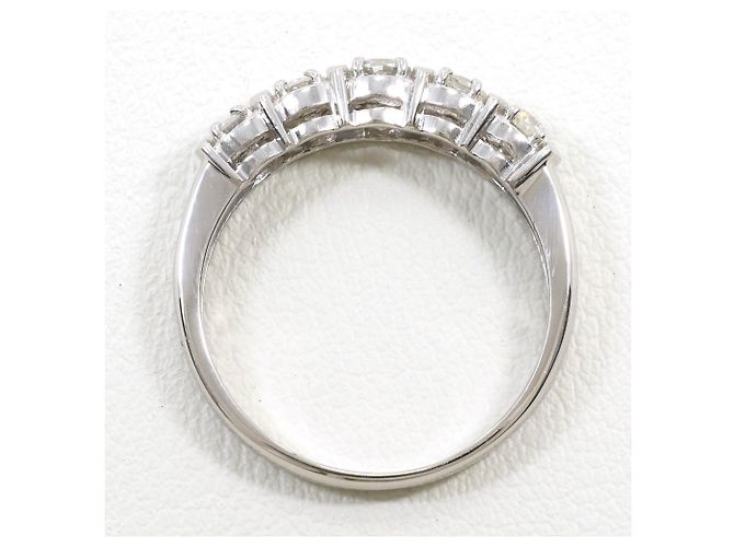 Autre Marque PT900 Platinring mit Diamant - Ansicht 3