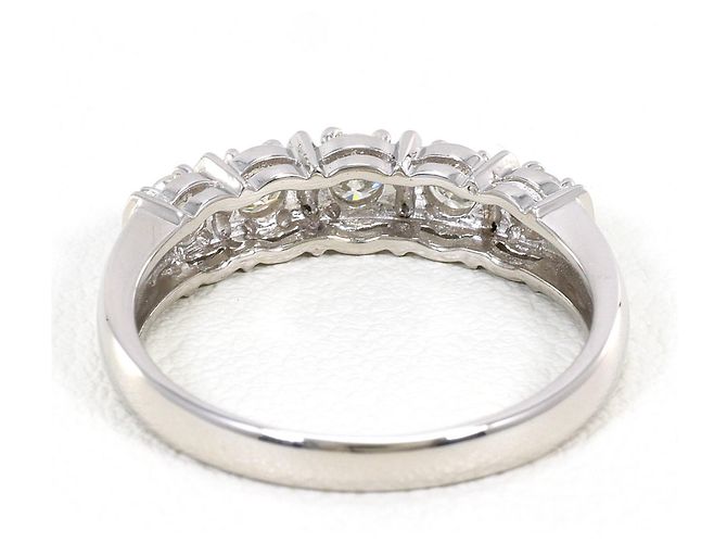 Autre Marque PT900 Platinring mit Diamant - Ansicht 4