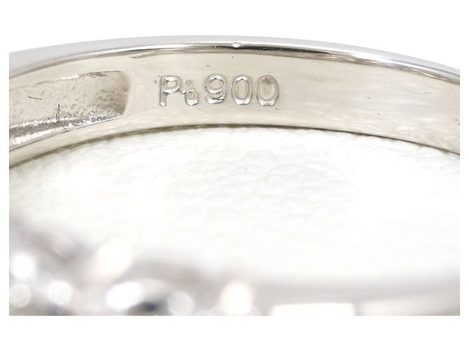Autre Marque PT900 Platinring mit Diamant - Ansicht 5