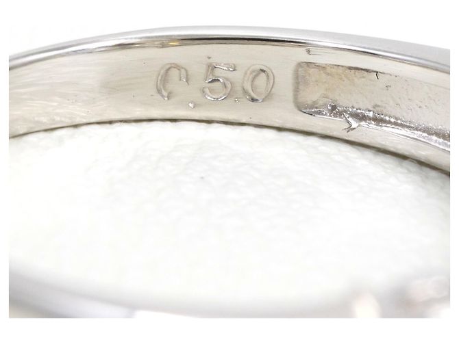 Autre Marque PT900 Platinring mit Diamant - Ansicht 6