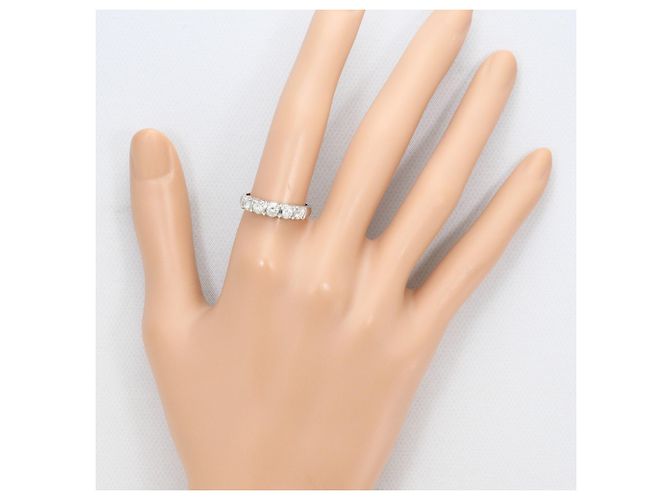 Autre Marque PT900 Platinring mit Diamant - Ansicht 7