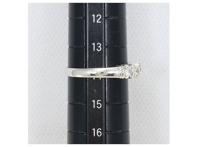 Autre Marque PT900 Platinring mit Diamant - Ansicht 8